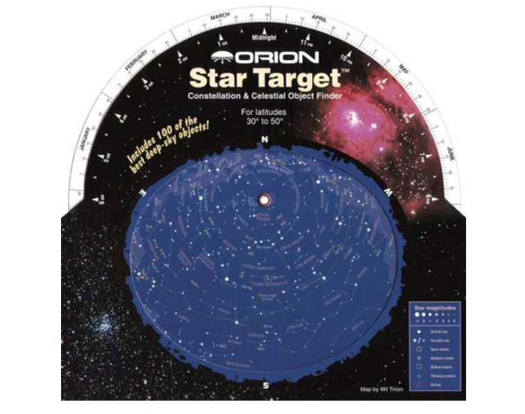 Orion 04110 Star Target Planisphere (Black)